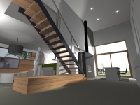 Vue 3D du projet : Bozzetti-Dawirs Vue 3D du projet : Bozzetti-Dawirs