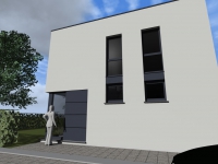 Vue 3D du projet : Habitat groupe à Lontzen Vue 3D du projet : Habitat groupe à Lontzen