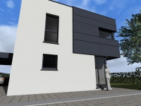Vue 3D du projet : Habitat groupe à Lontzen Vue 3D du projet : Habitat groupe à Lontzen