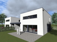 Vue 3D du projet : Habitat groupe à Lontzen
