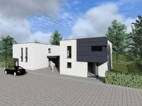 Vue 3D du projet : Habitat groupe à Lontzen Vue 3D du projet : Habitat groupe à Lontzen